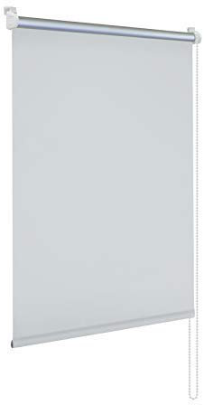 Rapid Teck Klemm Verdunklungsrollo ohne Bohren – 115cm x 150cm Weiß/Thermo Rollos für Fenster ohne Bohren - Fensterrollo innen ohne Bohren - Thermorollo ohne Bohren inkl. Zubehör