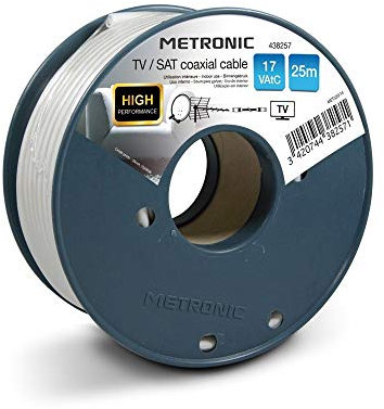 Metronic Câble coaxial TV / SAT 17 VAtC 25 m