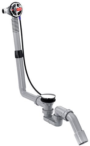 hansgrohe Exafill S Wanneneinlauf Grundkörper mit Ab- und Überlaufgarnitur, Normalwannen, Mehrfarbig