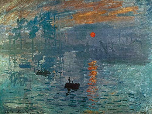 1art1 Claude Monet Poster Impression, Sonnenaufgang, 1872 Kunstdruck Bild 80x60 cm