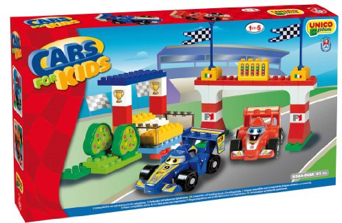 Unico Cars for Kids-Autodromo F1 61 Stück 8564