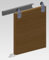 Hillaldam Coburn Twin 60 Roller Sliding Door Gear Track Wardrobe System DIY Kit 2 Door 1.8m Opening