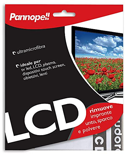 Pannopell Chiffon en ultramicrofibre pour TV, Plasma, LED, écrans, Microfibre, Gris, 40x35