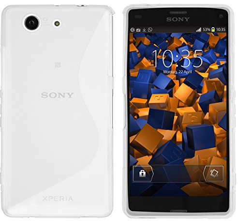 mumbi Hülle kompatibel mit Sony Xperia Z3 Compact Handy Case Handyhülle, transparent weiss