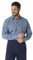 Wrangler Men's Flame Resistant Western Two Pocket Snap Shirt, Blue Plaid, XXL