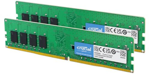 Crucial RAM 8GB (2x4GB) DDR4 2400MHz CL17 Desktop Arbeitsspeicher Kit CT2K4G4DFS824A