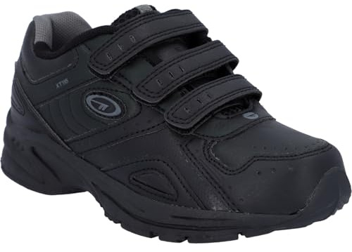 Hi-Tec Boys XT115 Strap Breathable Vented Sports Trainer Black