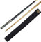 BCE Unisex-Adult 2 Piece Ash Cue-145cm with 9.5mm Tip Snooker English Pool Cue, Black Butt/Natural Wood Shaft, 57 (145cm)