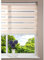 Gardinia Duo-Rollo Doppelrollo Kettenzugrollo, beige mit Kassette & Unterprofil in Weiss 60cm breit x 160cm lang Sonnenschutz