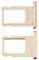 CoreParts Sparepart SIM Card Tray - Gold iPad Air 2, SPARES (iPad Air 2)