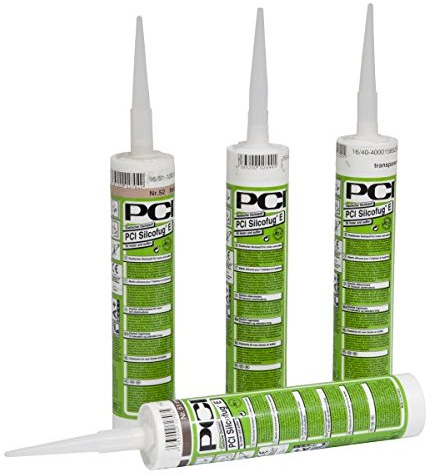PCI Silcofug® E Elastischer Dichtstoff 12 x 310 ml - 16 Silbergrau - Widerstandsfähig gegen Witterungseinflüsse und UV-Strahlen