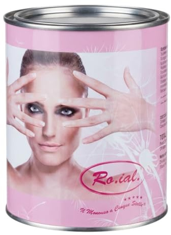 Ro.ial. Titanium Rosa Warmwachs 800 g – Professionelles Enthaarungswachs für empfindliche Haut, Haarentfernung Waxing Wachs für Kosmetikstudio & Salon, Made in Italy