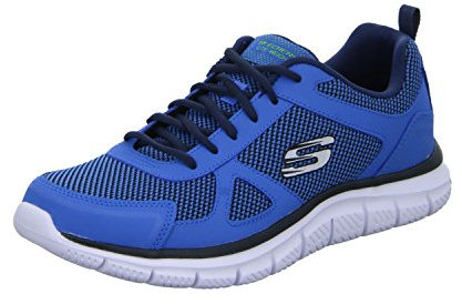 Skechers Track Bucolo, Zapatillas de Running Hombre, Blue Lime, 41 EU