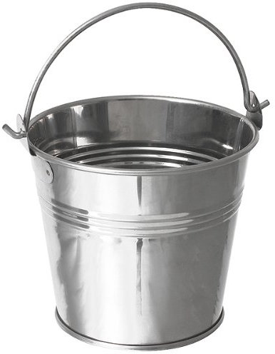Genware Stainless Steel Serving Bucket 10cm | Pack of 6
