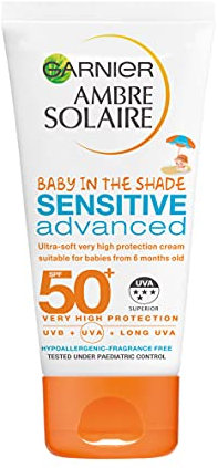 Garnier ambre solaire, factor de protección solar 50 protector solar para bebe - 50 ml
