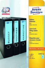Avery Zweckform© L4767-20 Ordner-Etiketten, 192 x 61 mm, 20 Blatt/80 Etiketten, blau