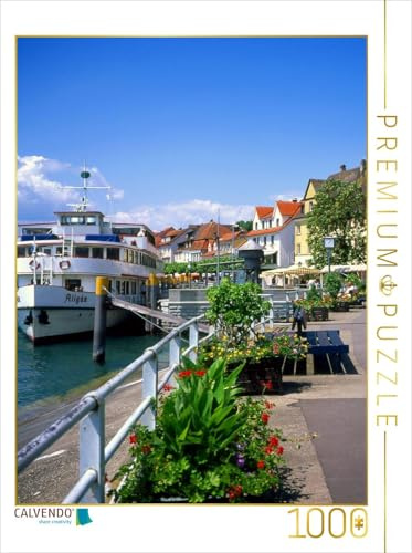 CALVENDO Puzzle Uferpromenade in Meersburg | 1000 Teile Lege-Größe 48 x 64 cm Foto-Puzzle für glückliche Stunden