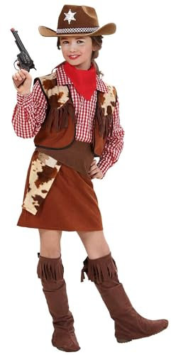 W WIDMANN MILANO Party Fashion - costume da cowgirl, sceriffo, ranger, ragazza rodeo, Wild West, carnevale, per bambini