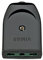 Vimar 00223 Presa 2P+T 16A P17/11 Uscita Cavo Assiale, Nero