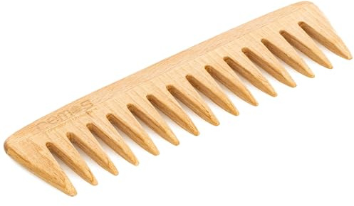 REMOS Wooden comb made of local beech wood antistatic - coarse teeth 18cm