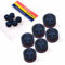 CUESOUL 6 Stück 9 Layer-14mm Pigskin Queue Spitzen für Billiard (Soft)