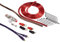 Hama Anschluss-Set für Car Hifi-Verstärker, AMP-Kit mit Powerkabeln (6 mm²), Cinchkabel, Sicherungshalter, Sicherung, Gabelkabelschuhen und Kabelbinder