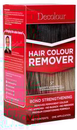 Scott Cornwall Decolour Haarfarbentferner für gefärbtes Haar entfernt unerwünschte permanente Haarfarbe