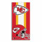 Northwest Unisex-Strandtuch für Erwachsene, offiziell Lizenziertes NFL Kansas City Chiefs, aus 52% Baumwolle und 48% Polyester, rot, 30 x 60 US