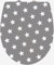 ADOB, Design WC Sitz Klobrille Klodeckel Stars Absenkautomatik, abnehmbar zur Reinigung, 60878