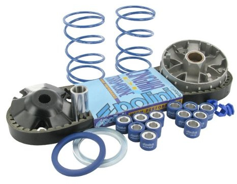 Variatorkit Polini HI- Speed für Piaggio kurz (Variator, Keilriemen, 2 Gegendruckfedern, 2 Satz Gewichte)