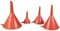 cartrend Trichter-Set 4-teilig, Orange