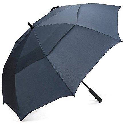 G4Free Paraguas de golf de 55/63/69/72/80 pulgadas, resistente al viento, doble cubierta, extra grande, gran tamaño, apertura automática, impermeable