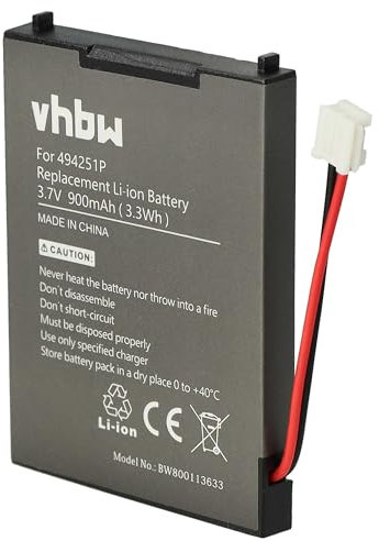 vhbw 1x Akku kompatibel mit Oricom Secure SC703, SC710, SC701, SC720, SC705 Babyphone Babytalker (900 mAh, 3,7 V, Li-Ion) - Ersatz für 494251P, BPCK1500LI, 494521P