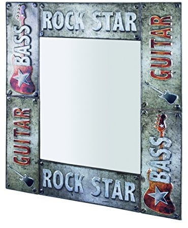 HAKU Möbel Spiegel Vintage, Metall - Maße: B 64 cm x H 74 cm x T 3 cm, Style: Industrial