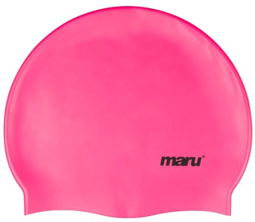 Maru Silicone Swim Cap (Pink) One Size Fits All Swim Hat