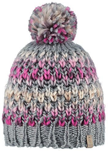 Barts Strickmütze Nicole Winter-Mütze mit Bommel Heather Grey 02