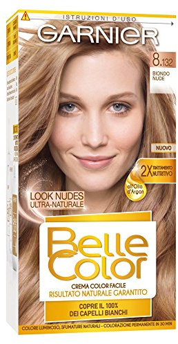 Garnier Belle Color Colorazione Permanente, 8.132 Biondo Nude