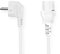 Valueline CABLE-703W-10 Cavo di Alimentazione, Spina Schuko a 90° e Femmina VDE IEC320 C13, Utilizzo Standard, 10 m, Bianco