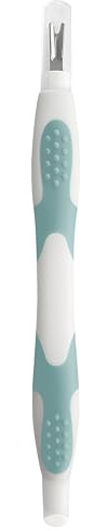 Trim Easy Hold Sure Grip Implements Cuticle Remover/Pusher, Dual Ended, Non Slip, Maximum Grip, V Tip, Cuticle Trimmer, Tool For Manicure & Pedicures, Ergonomic Design, Nail Care Essential, 1 Count