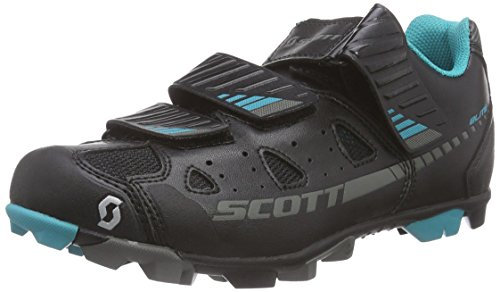 Scott Damen MTB Elite Radsportschuhe-Mountainbike, Schwarz (Black/Turquoise)