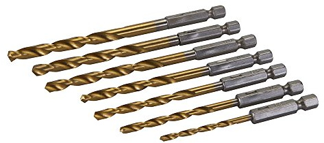 Silverline 819714 Hex Shank Drill Bit Set 7pce 3 - 6.5 mm
