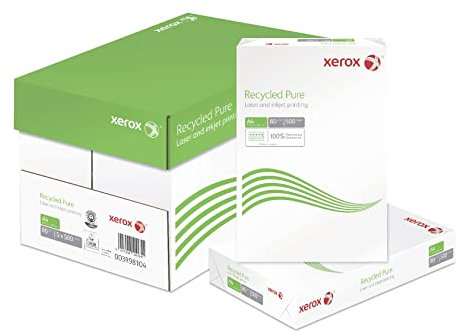 Xerox Recycled Pure - Carta riciclata bianca CIE 110, 80 g/m², A4, 5 x 500 fogli