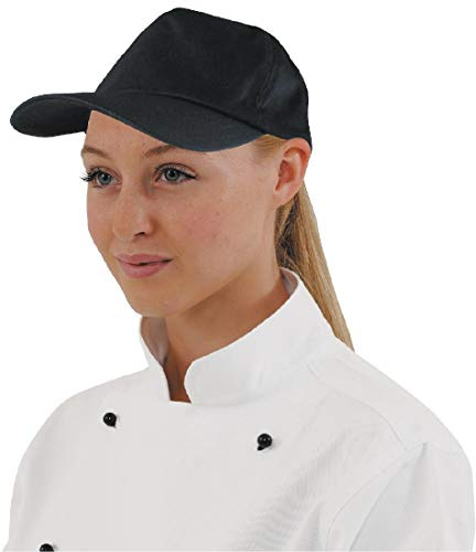 Whites Chefs Apparel A219 Whites Baseball Cap, Schwarz