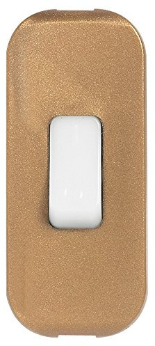 Legrand 040185 Interrupteur à Bascule à Touche Luminescente, Coupure Bipolaire, 2A, 250V, Vieil Or