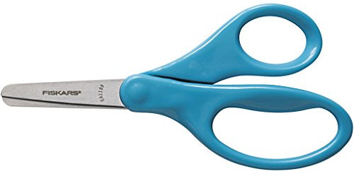 Fiskars Kinderschere, Ab 6 Jahren, Länge: 13 cm, Für Rechtshänder, Rostfreie Stahl-Klinge/Kunststoff-Griffe, 1003856