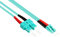 Alcasa 15m SC/LC 15m SC LC Azul cable de fibra optica - Cable de fibra óptica (15 m, OM3, SC, LC, Azul)