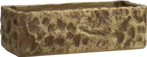 Einzigartiger Pfanzkasten Crumbling Rock 63x23x13 cm Stein-Optik aus frostbeständiger Steinzeug - Keramik