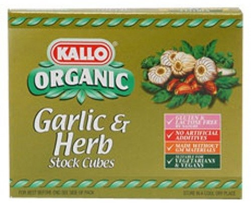 Kallo Garlic & Herb Stock Cubes 66g X 7 (Pack of 7)