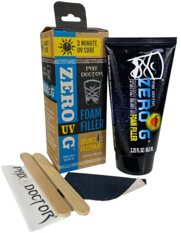 Phix Doctor Surfen Surfboard Reparatur Reparaturen - Zero G UV - Schaum - Filler 2,25 Unzen - UV - Protection und SPF - Properties