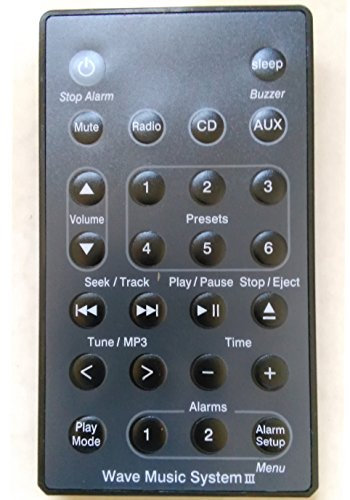 Télécommande universelle pour système audio Bose Wave AWRCC1 AWRCC2 et lecteur I II III Noir